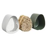 Albergo per insetti Essential Bee Hotel, in fibra, grigio, 18 cm