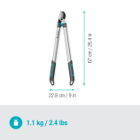 Gardena Forbici da potatura EasyCut L, a doppio taglio, ideali per il legno fresco