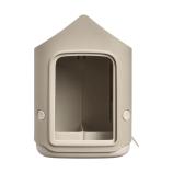 Mangiatoia/Abbeveratoio Cosy a forma di fungo, beige, 18 cm