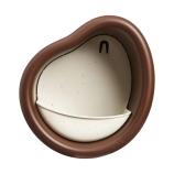 Mangiatoia/Abbeveratoio Organic per uccelli, marrone castagna, 25 cm