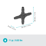 Gardena MDS Raccordo a 4 vie da 4,6 mm