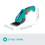 Gardena Forbici per erba a batteria ComfortCut Li