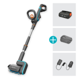 Gardena Multi-pulitore a batteria AquaBrush patio 03/18V P4A, set
