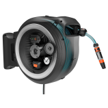 Gardena PowerRoll XL, avvolgituubo da parete da 35 m, bianco - senza batteria