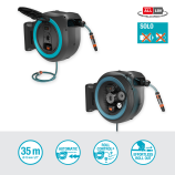 Gardena Scatola da parete a batteria PowerRoll XXL, singola, 40 m, turchese