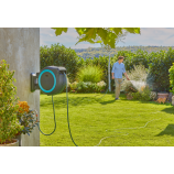 Gardena Scatola da parete a batteria PowerRoll XXL, singola, 40 m, turchese