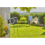 Gardena PowerRoll XXL, set con scatola da parete a batteria, 40 m, bianco