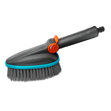 Spazzola manuale Gardena Cleansystem M morbida, con raccordo per tubo flessibile, per la pulizia di piccole superfici