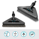 Spazzola manuale Gardena Cleansystem morbida e flessibile, per la pulizia di superfici delicate