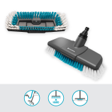 Gardena Cleansystem: spazzola manuale rigida, spazzola per la pulizia di superfici ampie e resistenti