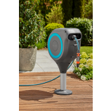 Gardena Contenitore da terrazza per tubo RollUp M, tubo da 20 m, turchese, avvolgimento automatico