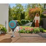 Gardena Contenitore da terrazza per tubo RollUp S, tubo da 15 m, turchese, avvolgimento automatico