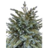 Albero di Natale artificiale, abete argentato con supporto in metallo