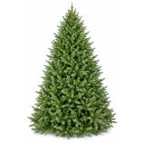 Albero di Natale artificiale, abete argentato con supporto in metallo