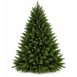 Albero di Natale artificiale, abete argentato con supporto in metallo