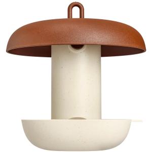 Mangiatoia Organic Feeder Silo, marrone castagna, 18 cm