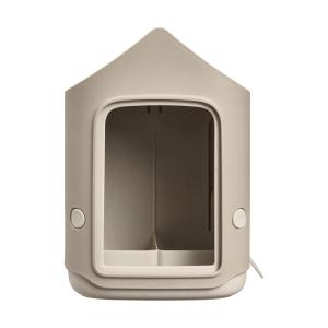 Mangiatoia/Abbeveratoio Cosy a forma di fungo, beige, 18 cm
