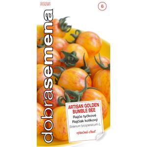 Semi di qualitŕ - Pomodoro a paletto Artisan Golden Bumble Bee 10s