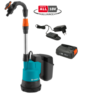 Gardena Pompa a batteria per fusti 2000/2 18 V P4A, set