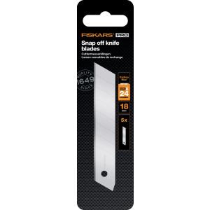 Lame Fiskars CarbonMax per coltelli a serramanico da 18 mm, 5 pz. 1027232