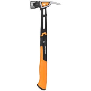 Martello da carpentiere Fiskars IsoCore XXL 0,624 kg / 41 cm, con superficie di battuta seghettata 1020216