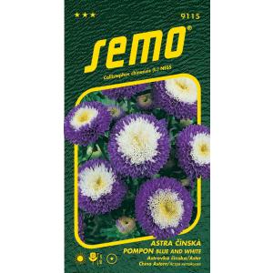 Semo Astra porcellana Pompon blu e bianco 0,5 g