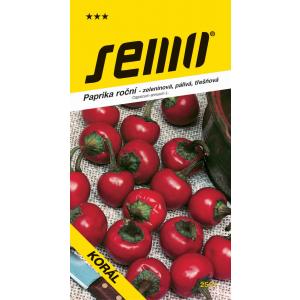 Seme Peperoncino verde Koral campo ciliegia 0,6 g SHU 30 000