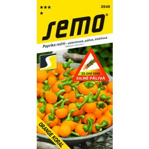 Seme Verde Peperoncino Arancione Koral campo rapido 0,6 g SHU 25 000
