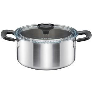 Fiskars Pentola con coperchio, 3,0 L / 20 cm, acciaio inox 1072316