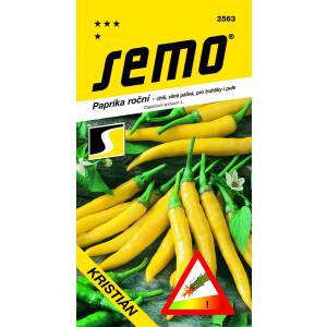 Semi Peperoncino verde piccante Christian yellow quick field 0,4 g SHU 55 000